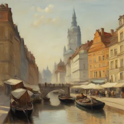 a city by Anton Otto Fischer