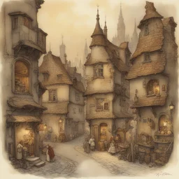 a city by Anton Pieck
