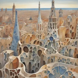 a city by Antoni Gaudi