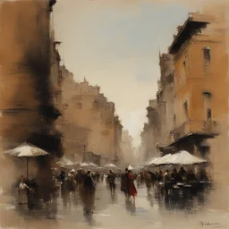 a city by Antonio Mancini
