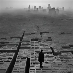 a city by Antony Gormley