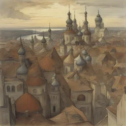 a city by Apollinary Vasnetsov