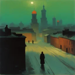 a city by Arkhip Kuindzhi