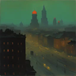 a city by Arkhyp Kuindzhi