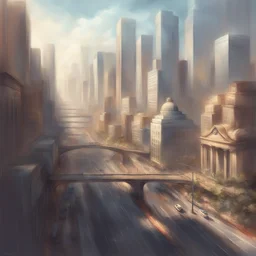 a city by Artgerm