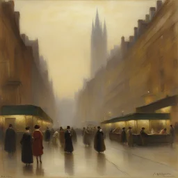 a city by Arthur Hacker