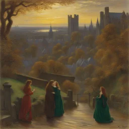 a city by Arthur Hughes
