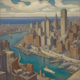 a city by Arthur Lismer