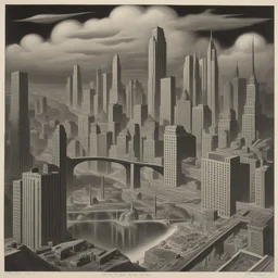a city by Arthur Radebaugh