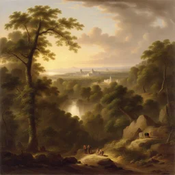 a city by Asher Brown Durand