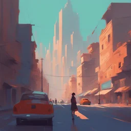 a city by Atey Ghailan
