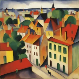 a city by August Macke