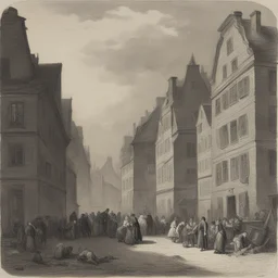 a city by August von Pettenkofen