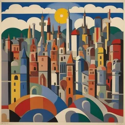 a city by Auguste Herbin