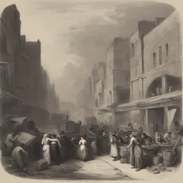 a city by Augustus Edwin Mulready