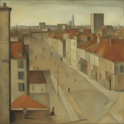 a city by Balthus