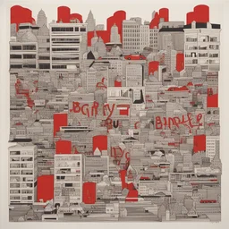 a city by Barry McGee
