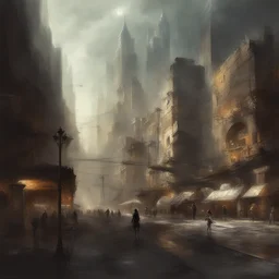 a city by Bastien Lecouffe Deharme