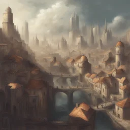 a city by Benoît-Hermogaste Molin