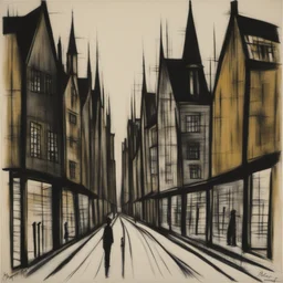 a city by Bernard Buffet