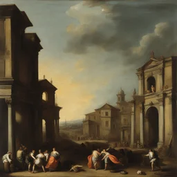 a city by Bernardo Strozzi