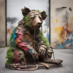 a city by Bordalo II