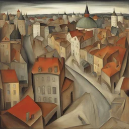 a city by Boris Grigoriev