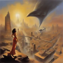 a city by Boris Vallejo