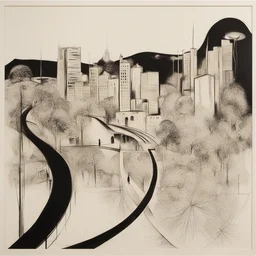 a city by Brett Whiteley
