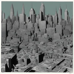 a city by Brian Bolland
