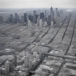 a city by Brian Jungen