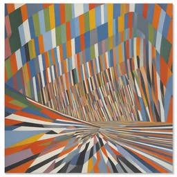 a city by Bridget Riley