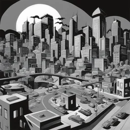 a city by Bruce Timm