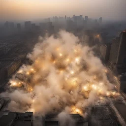 a city by Cai Guo-Qiang