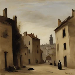 a city by Camille Corot