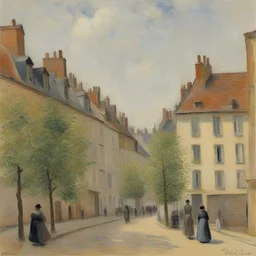 a city by Camille Pissarro