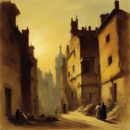 a city by Carl Spitzweg