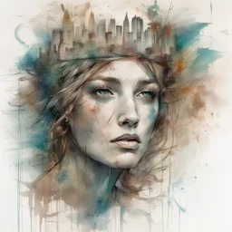 a city by Carne Griffiths