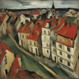 a city by Chaïm Soutine
