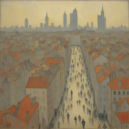a city by Charles Angrand