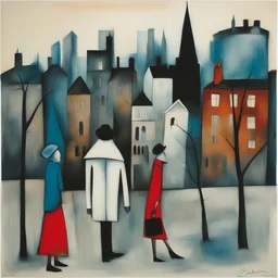 a city by Charles Blackman