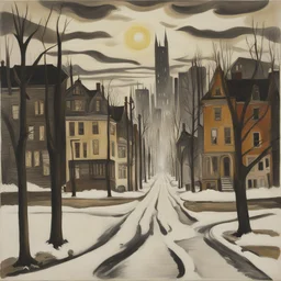 a city by Charles E. Burchfield