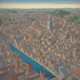 a city by Charles Ginner