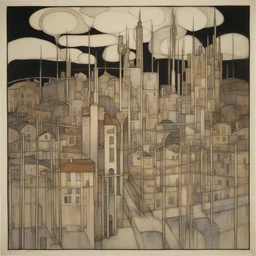 a city by Charles Rennie Mackintosh