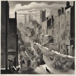 a city by Charles Tunnicliffe
