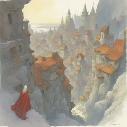 a city by Charles Vess