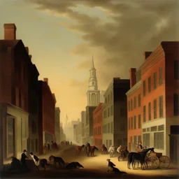 a city by Charles Willson Peale