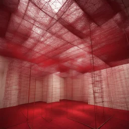 a city by Chiharu Shiota