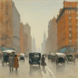 a city by Childe Hassam