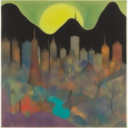 a city by Chris Ofili